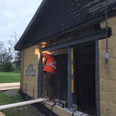 HSS AND IBEAM INSTALATION - Welding of materials